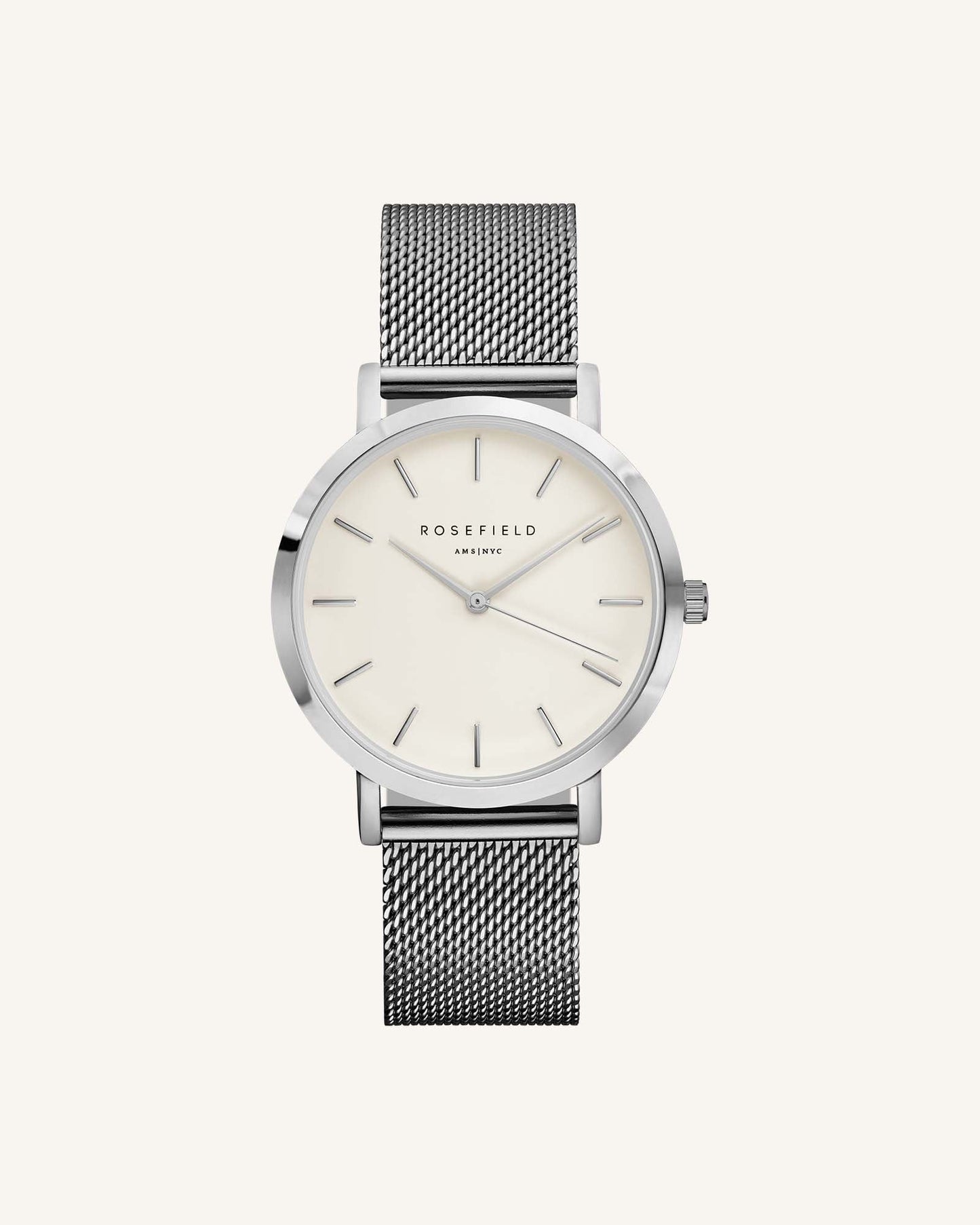 mesh watch strap Rosefield, rightcolumn