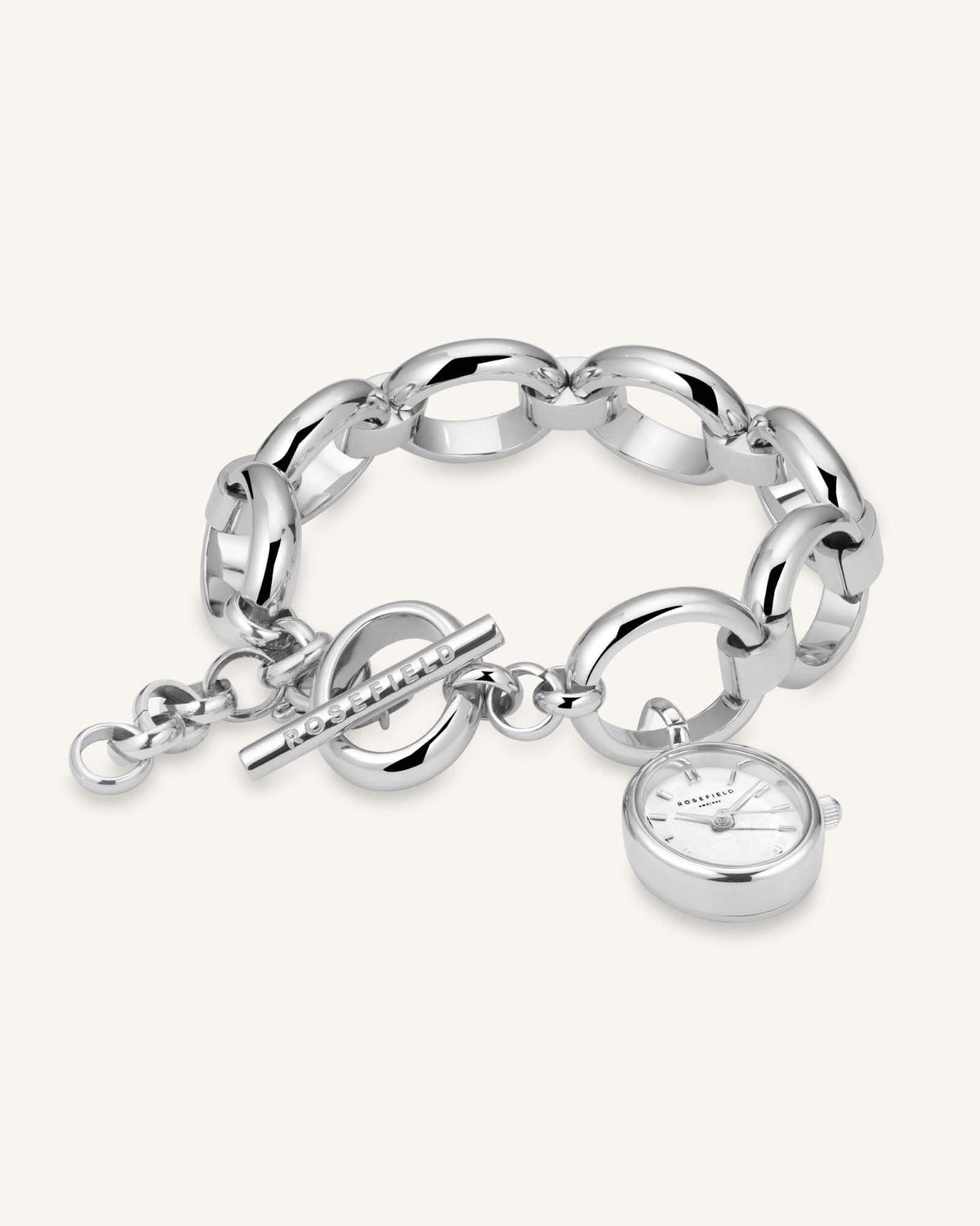 Oval Charm Chain Silver leftcolumn