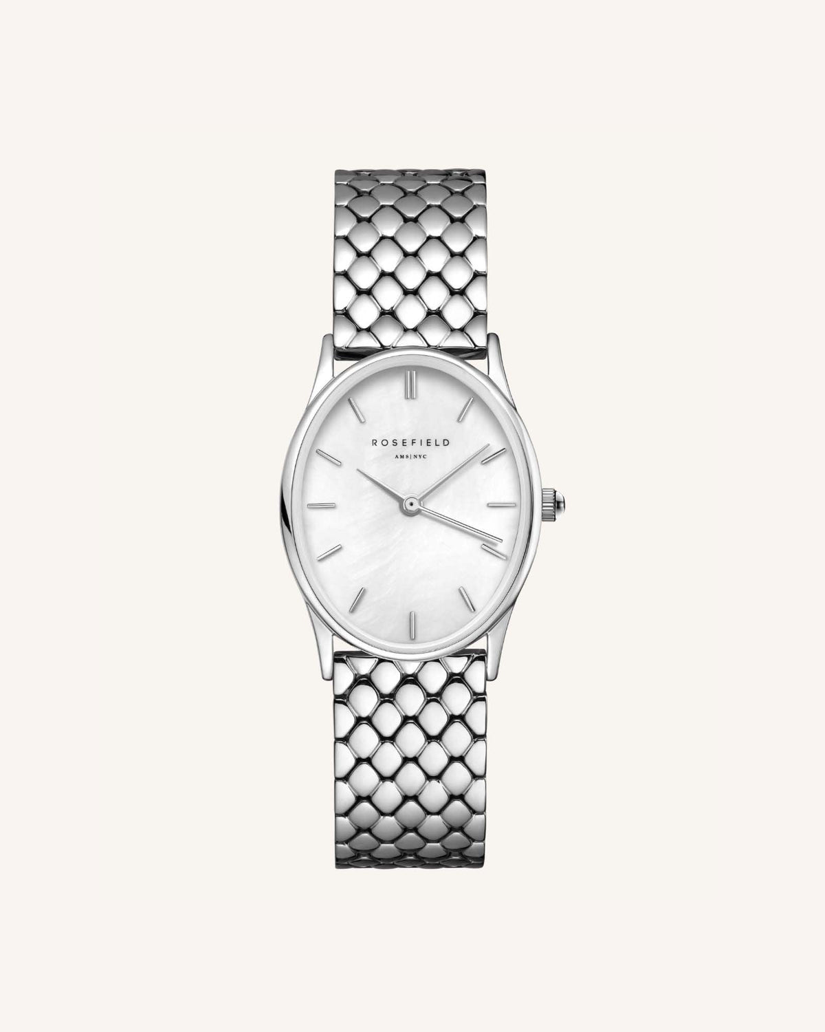 The Oval Silver Steel Strap leftcolumn