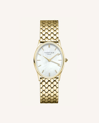 The Oval Gold Steel Strap leftcolumn
