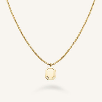 Octagon Enamel Necklace JNOCS-J853,leftcolumn