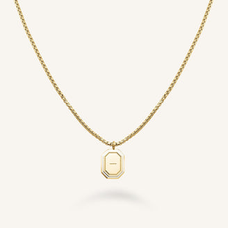 Octagon Enamel Necklace JNOCS-J853,leftcolumn