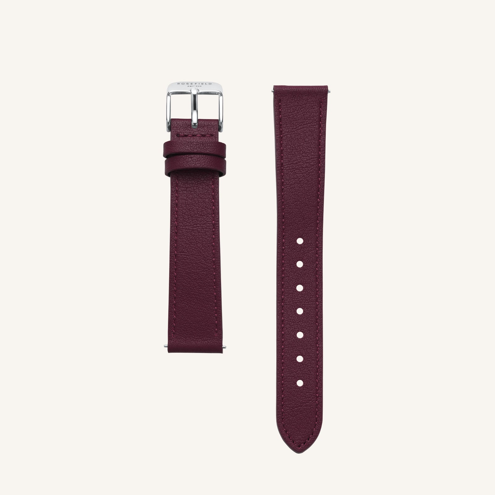 Heirloom Watch Strap Burgundy Leather - Rosefield Heirloom Watch Strap Burgundy Leather - Rosefield