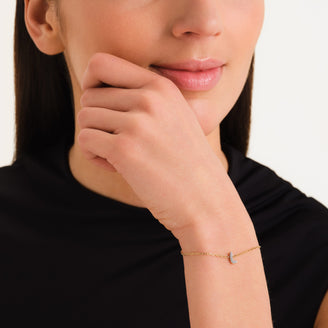 Crystal Letter L Bracelet leftcolumn