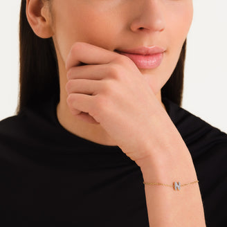 Crystal Letter N Bracelet leftcolumn