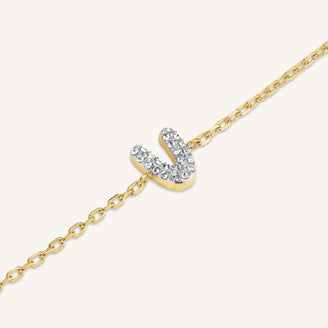 Crystal Letter V Bracelet leftcolumn