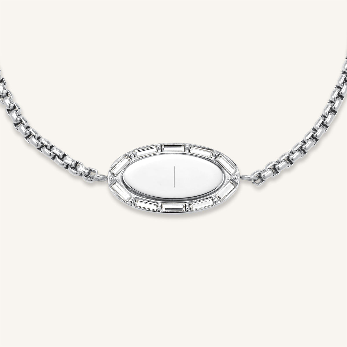 Oval Baguette Bracelet JBOBG-J1151, leftcolumn