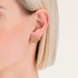 Caged Crystal Earrings JECCG-J1029,leftcolumn,