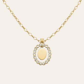 Oval Pendant Necklace JNCFG-J1145, leftcolumn