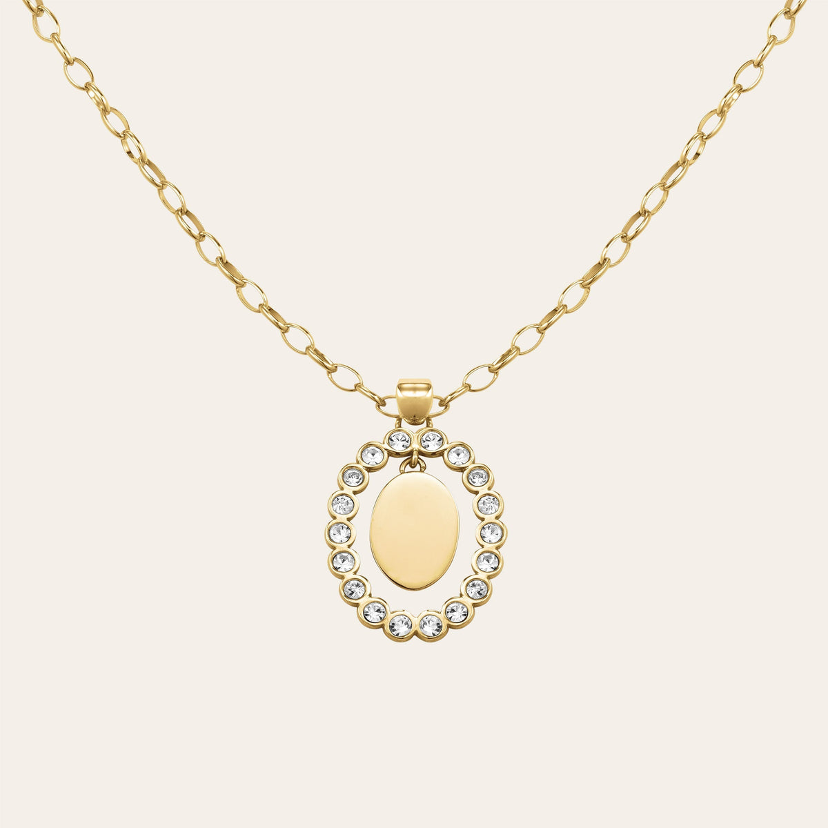 Oval Pendant Necklace JNCFG-J1145, leftcolumn