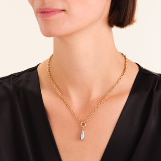 Duotone Drop Necklace leftcolumn,