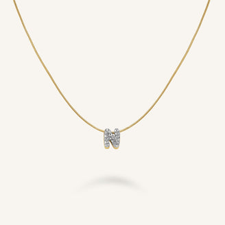 Crystal Letter N Necklace leftcolumn
