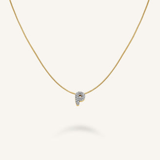 Crystal Letter P Necklace leftcolumn