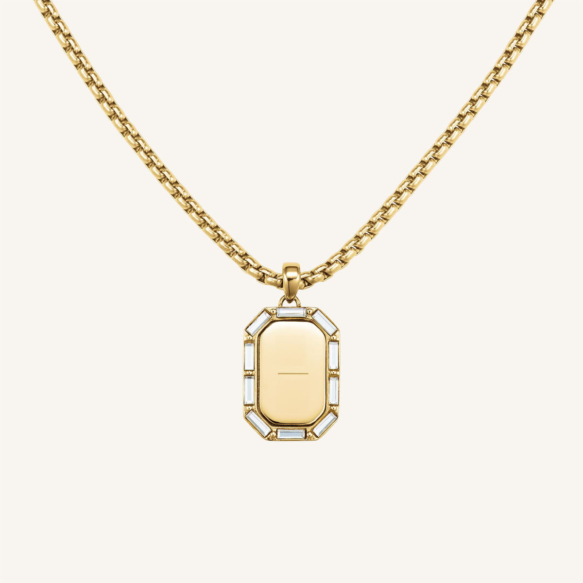 Octagon Baguette Necklace JNOBG-J1147,leftcolumn