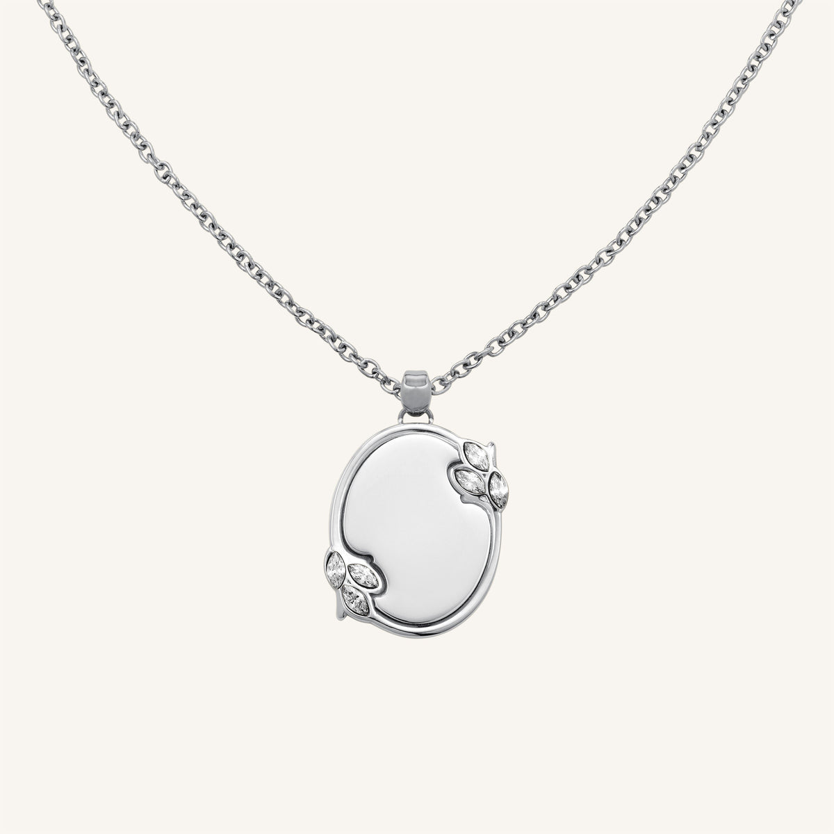 Vintage Oval Necklace JNVOG-J1150, leftcolumn