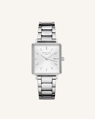 Silver Strap Personalized stainless steel watch strap Rosefield, leftcolumn
