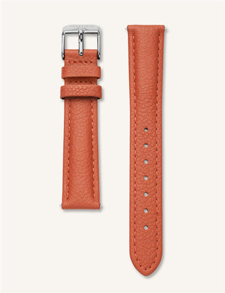 Tangerine Silver Strap leather watch strap Rosefield, leftcolumn