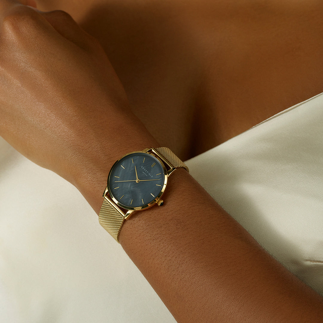 Pearl Edit Mesh Black Gold Rosefield Official