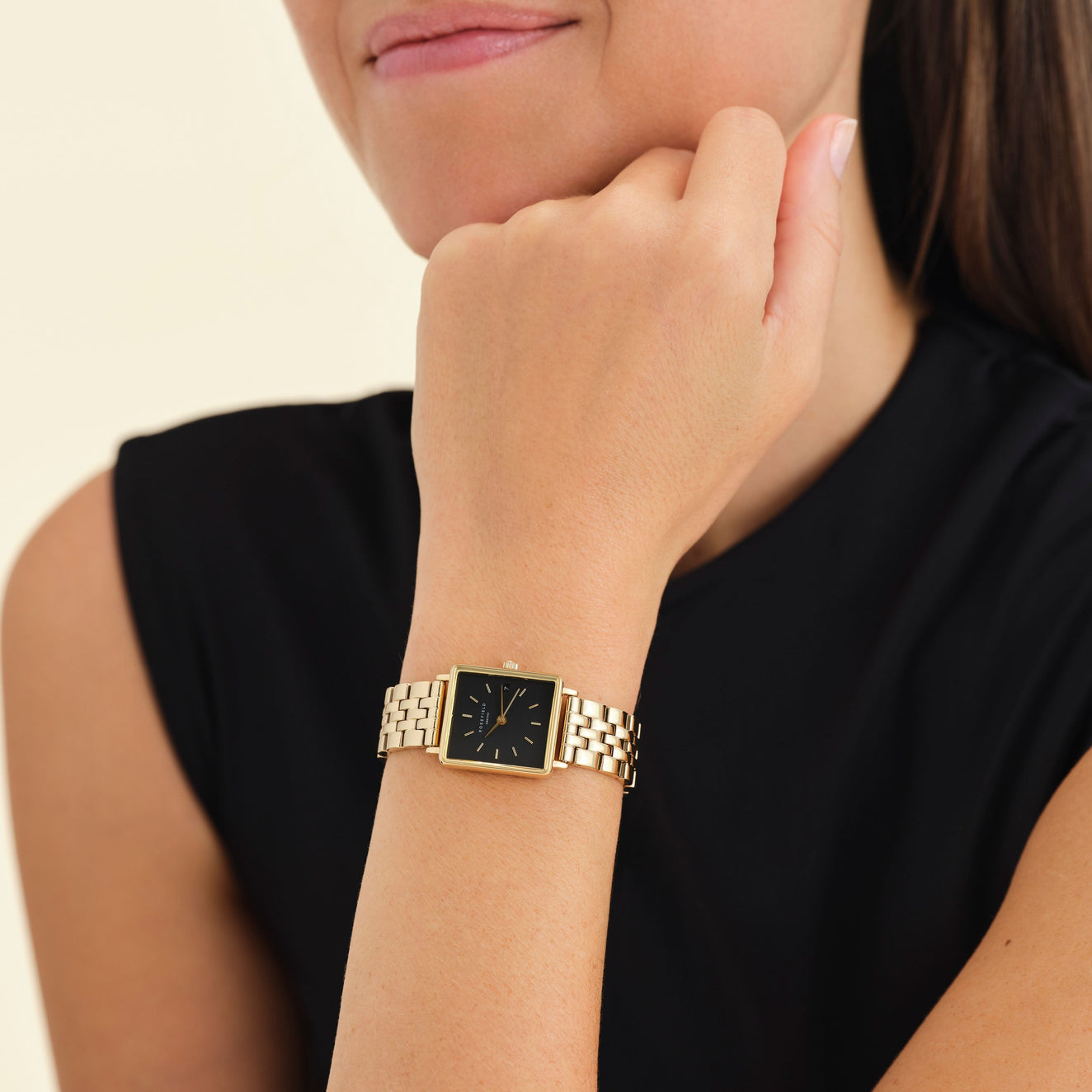 The Boxy XS Black Gold | Rosefield Official