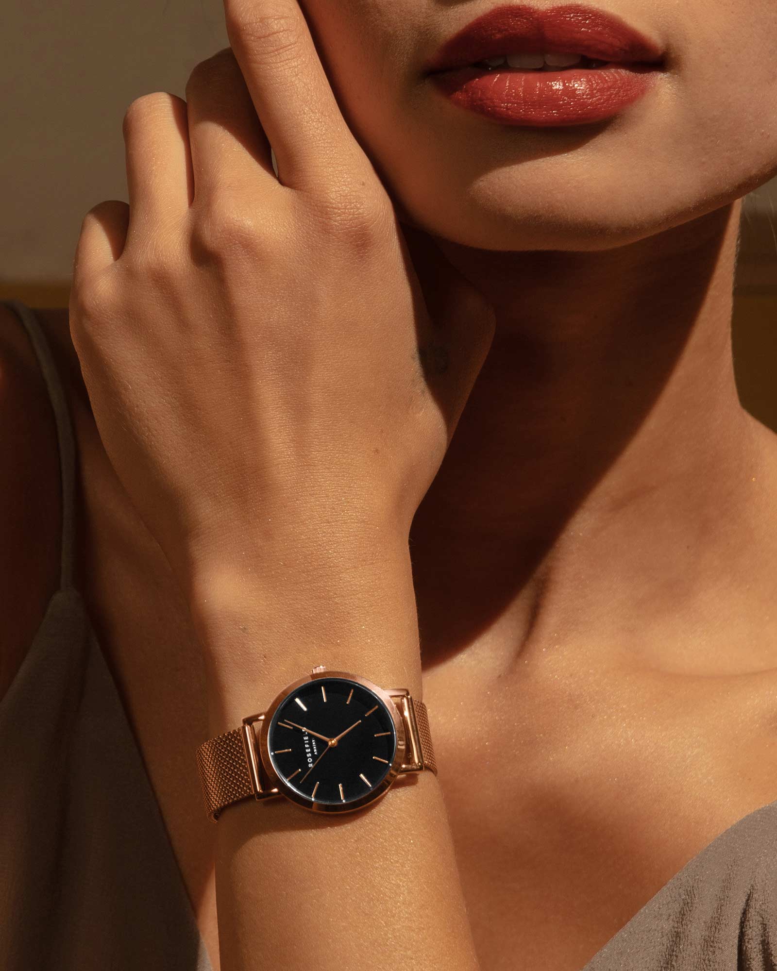 Rosefield tribeca rose gold discount
