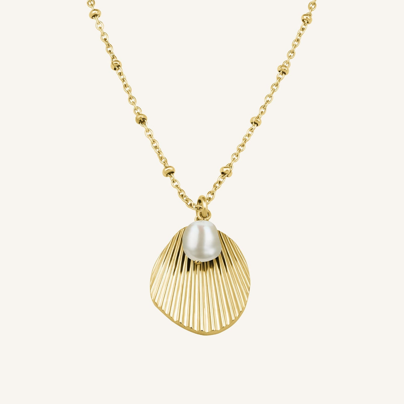 Shell and pearl necklace | Rosefield Official
