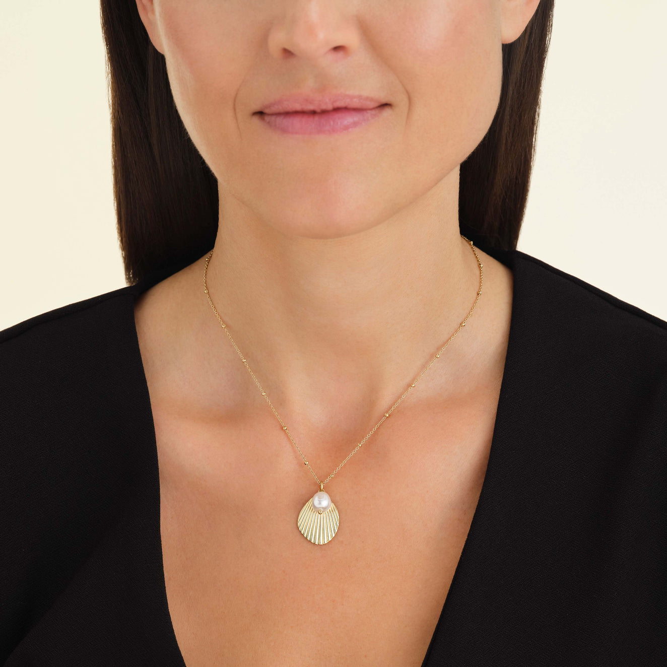 Shell and pearl necklace | Rosefield Official