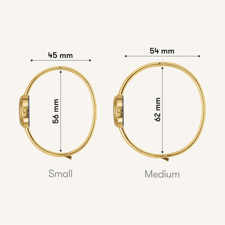Bangle watch size guide