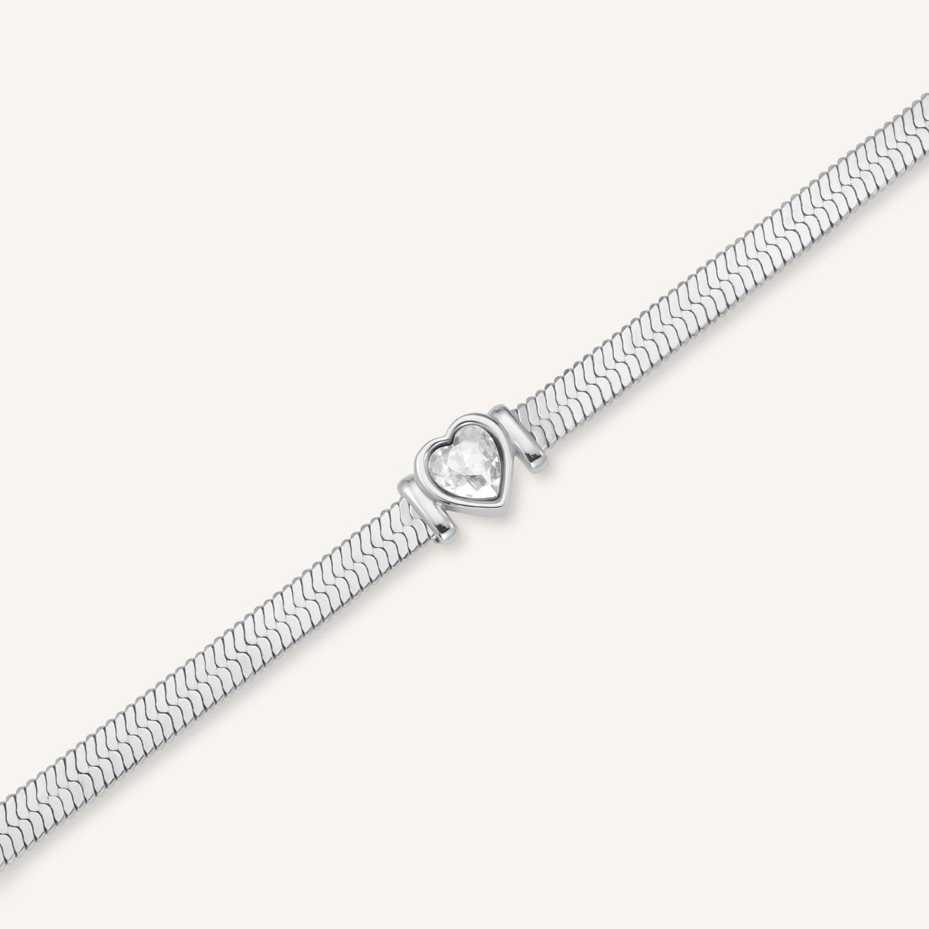 ブレスレット MORELLATO 8208 1POINTDIAMOND HEART/STAR/CROSSMOTIFS BRACELET Red Sparkling Heart Tennis Bracelet | Sterling silver