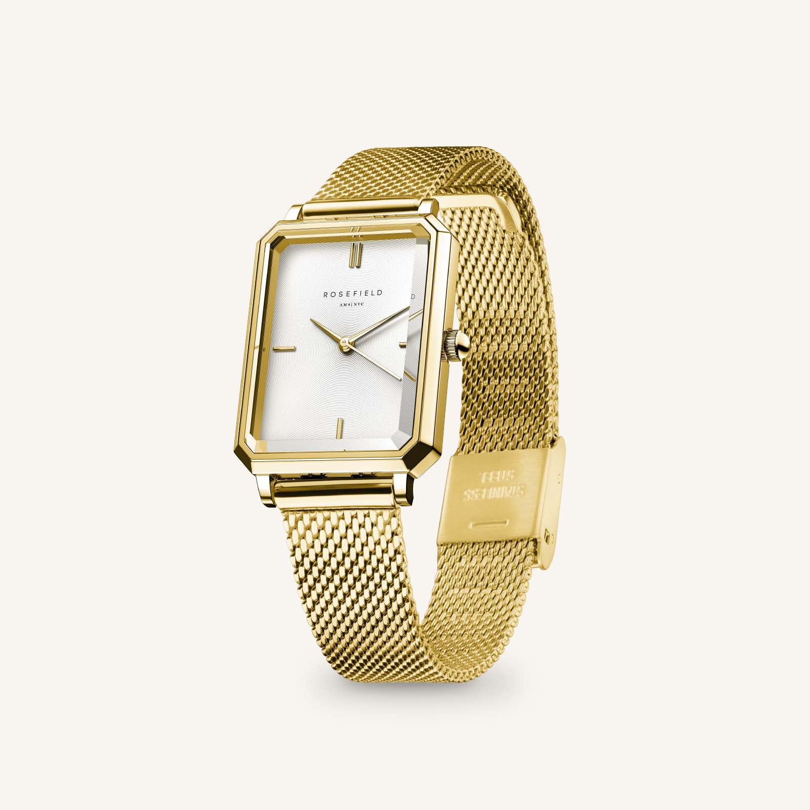 Rosefield Octagon XS Mesh Gold - OWGMG-O73 WATCH Rosefield Octagon XS Mesh Gold - OWGMG-O73 WATCH