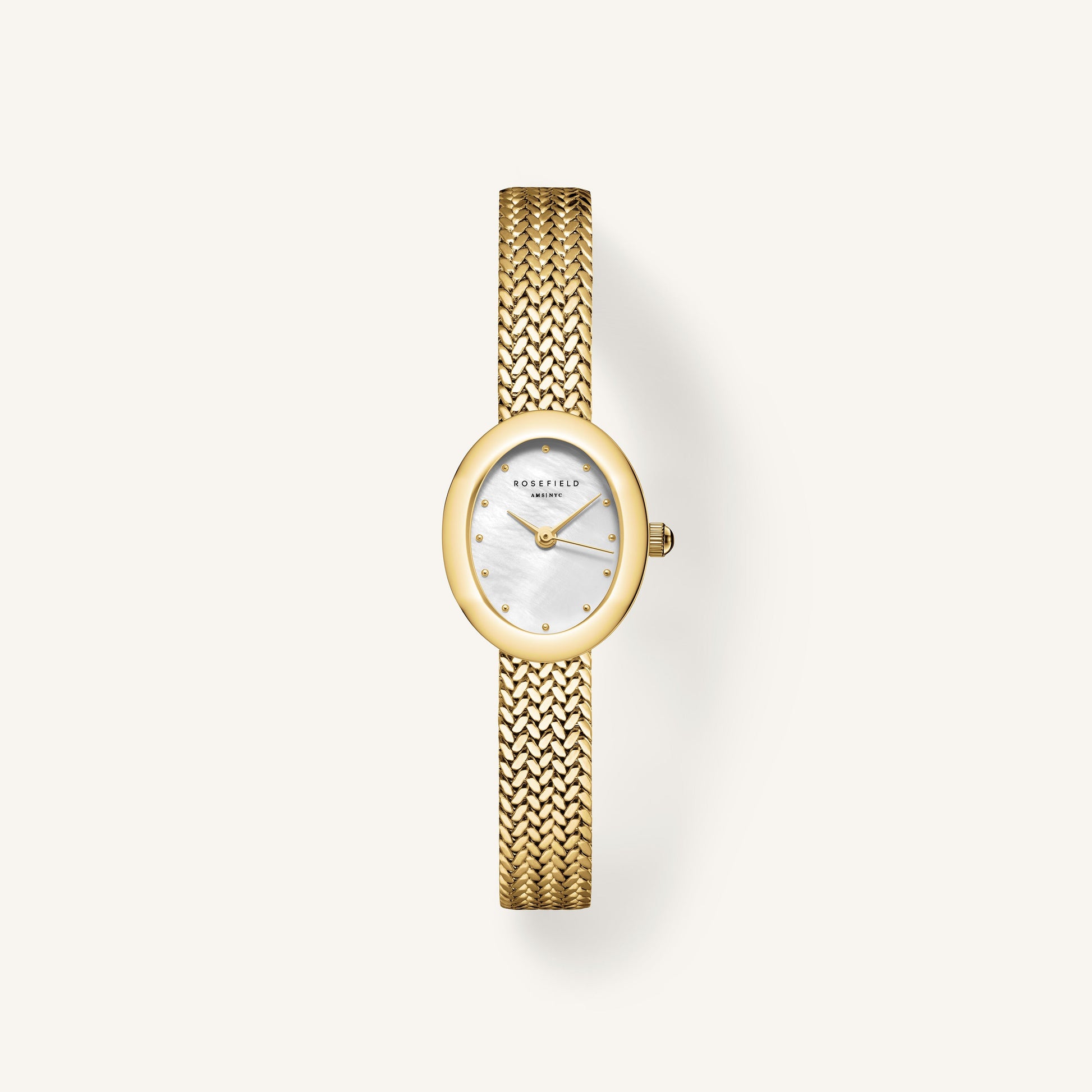 ladies dress watches gold BERNY Small Gold Watches for Women, Minimalist Irregular Oval Dial, Stainless Steel Bracelet, Waterproof, Analog Quartz Wrist Watch