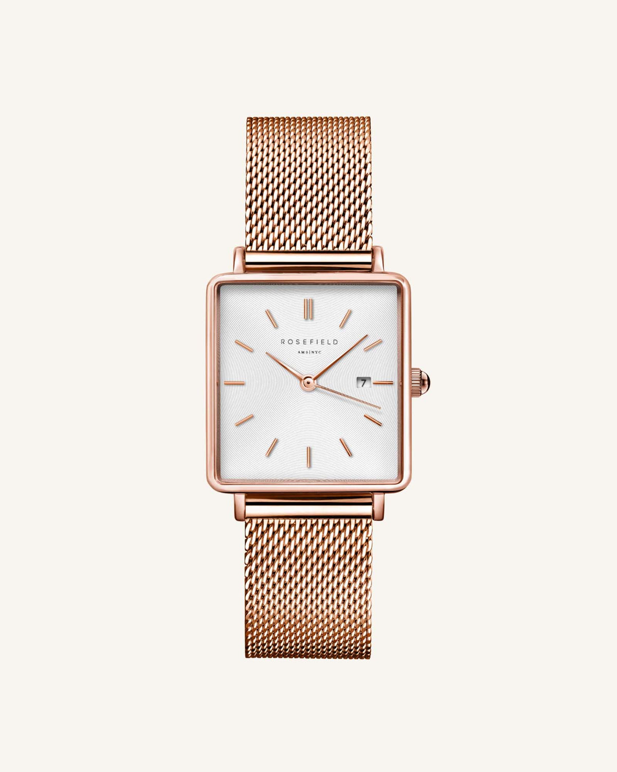 The Boxy Rose Gold Mesh